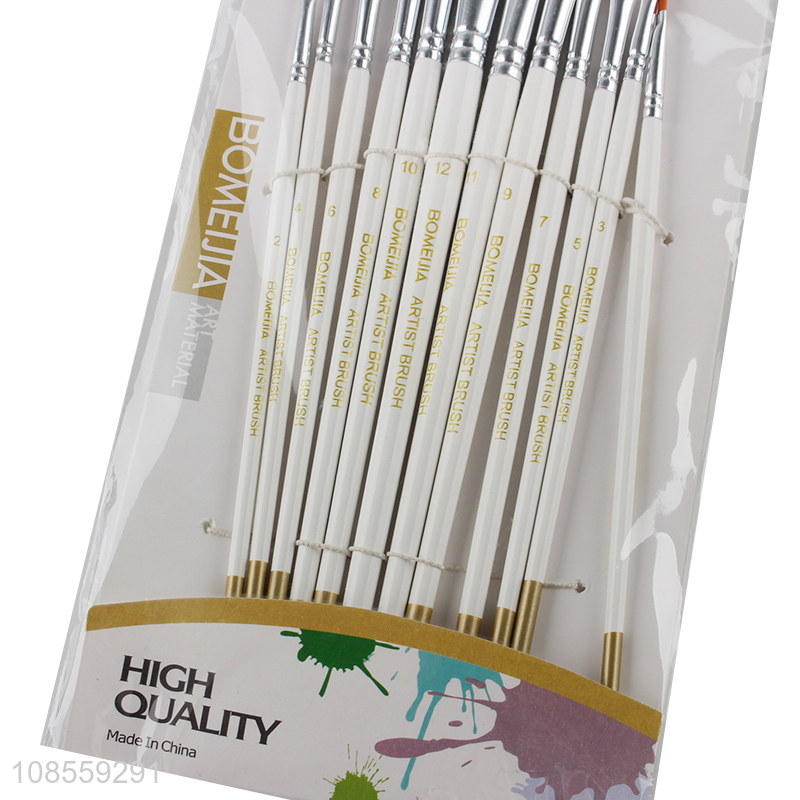 Wholesale 12pcs/set painting brush set watercolor painting brush set