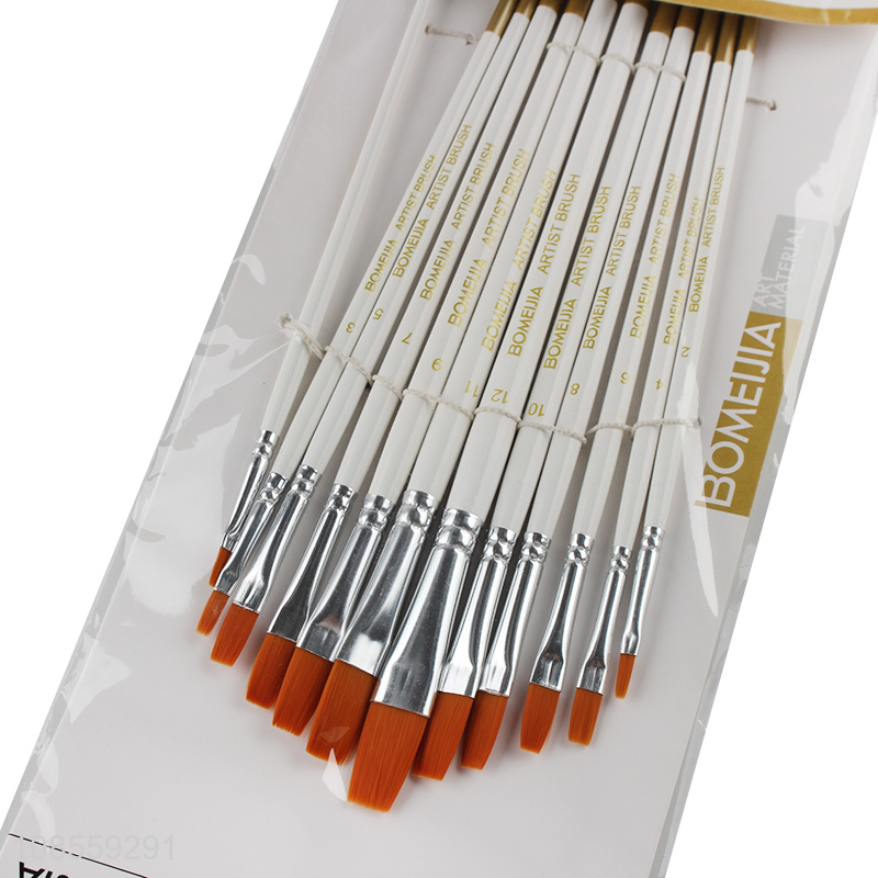 Wholesale 12pcs/set painting brush set watercolor painting brush set