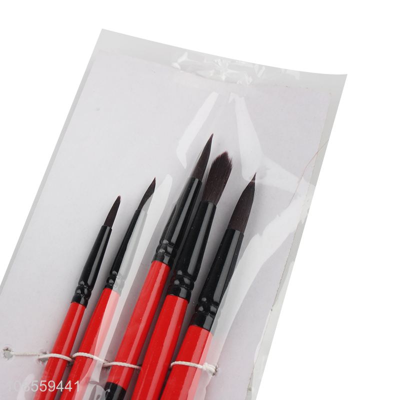 Factory supply 5pcs/set artisit acrylic painting brush set