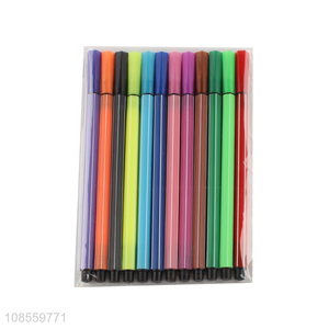 Wholesale 12 colors plastic watercolor pencil set for kids drawing