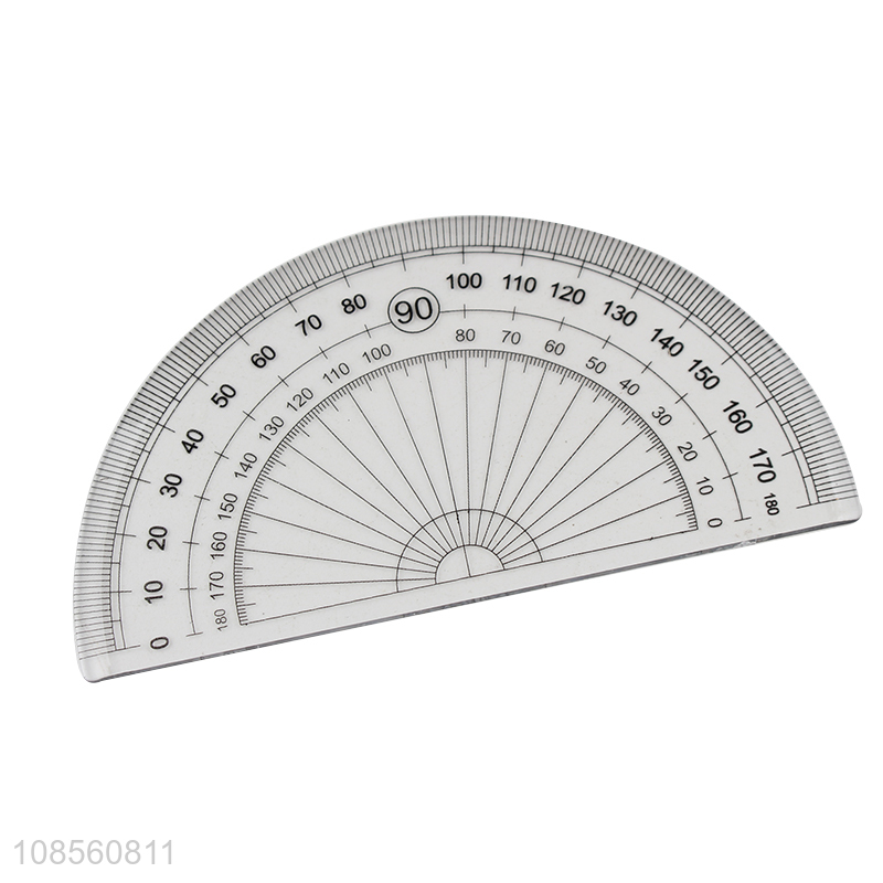 Wholesale 4pcs student geometry math set protractor ruler set