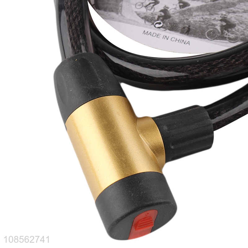 Good quality thick bike lock steel cable lock for bicycle