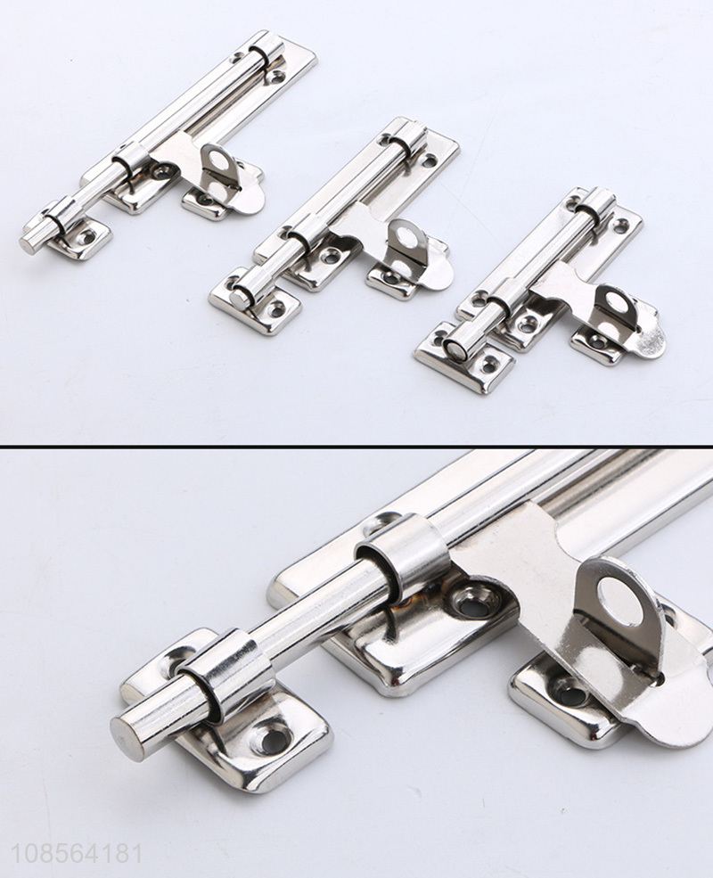 Factory supply anti-theft stainless steel door bolts for wooden door