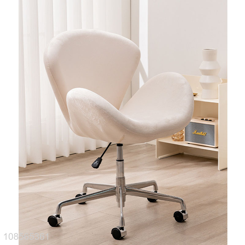 Wholesale modern swan chair upholstered lift chair backrest makeup chair