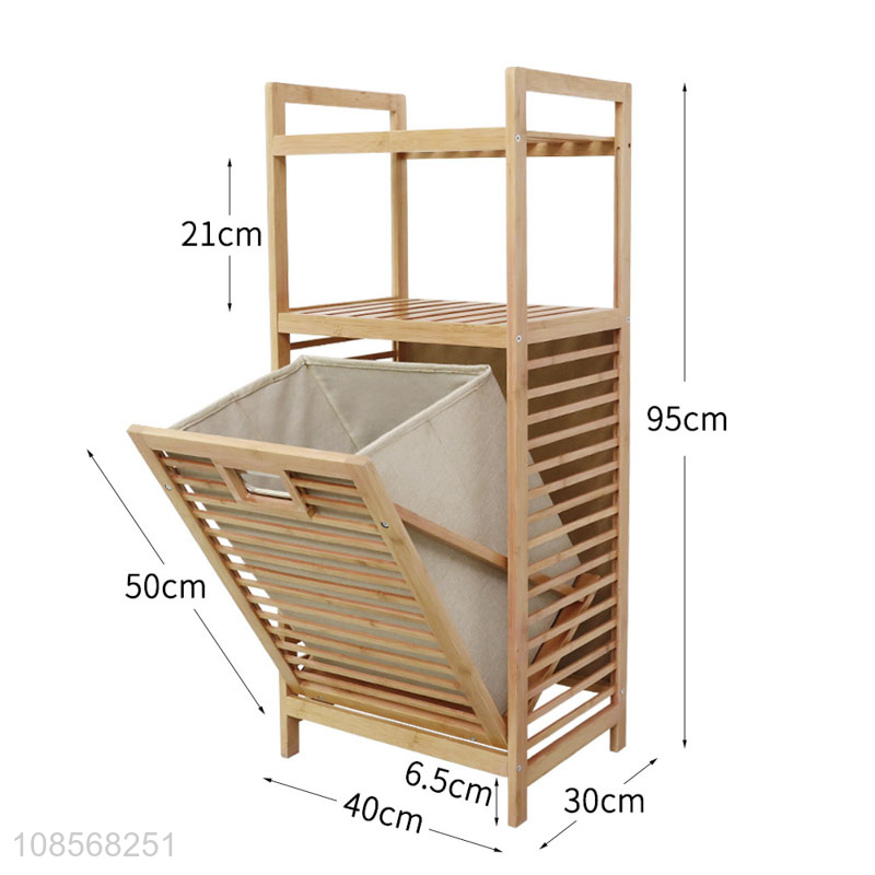 Best quality wooden storage rack for dirty clothes