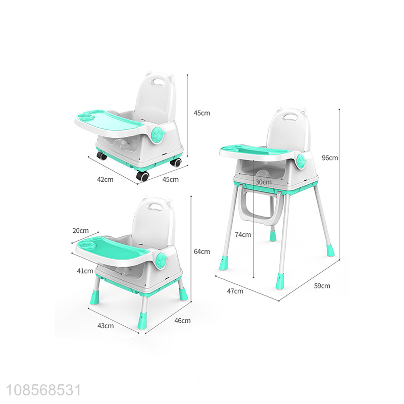 Hot selling foldable baby high chair toddlers dining chair