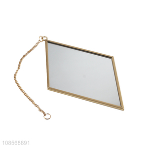 Good quality diamond hanging mirror bathroom wall hanging mirror