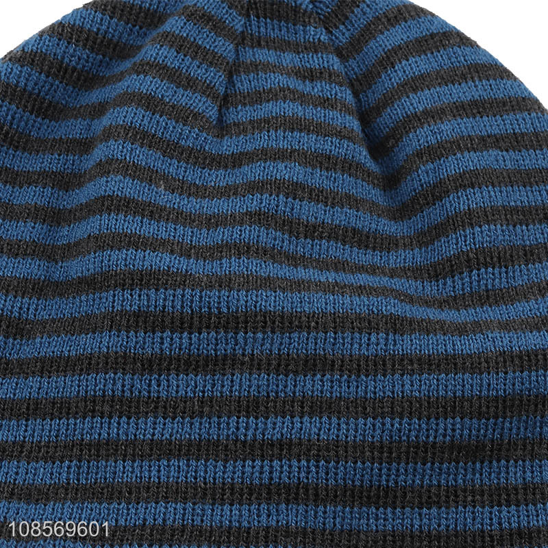 Popular products fashion striped knitted hat beanies