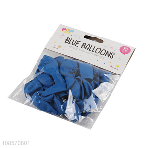 Good selling birthday party decoration blue latex balloon