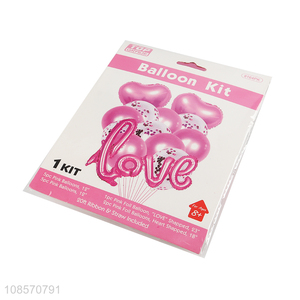 Factory supply wedding decoration love letter balloon kit