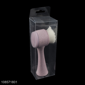 Good quality double-sided facil cleanser face cleaning brush