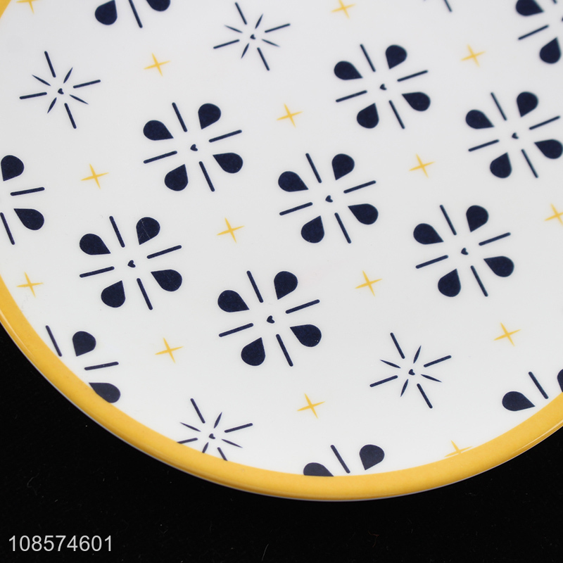 Online wholesale round home restaurant melamine plate dish