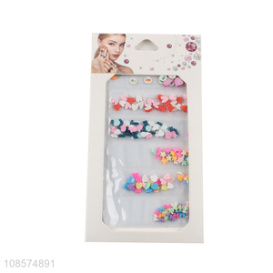 Wholesale DIY nail art decoration colorful resin nail stones