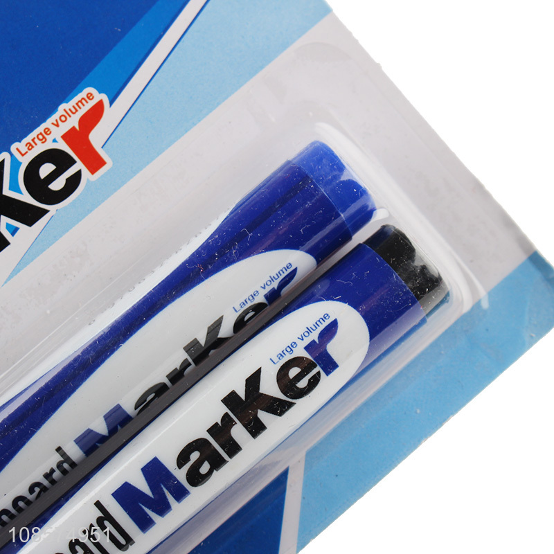 Wholesale 2pcs non-toixc quick dry whiteboard marker set