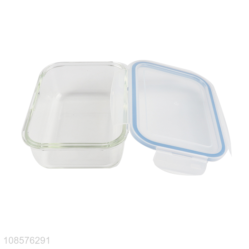 New products 3pcs glass fresh-keeping bowls with leakproof lid