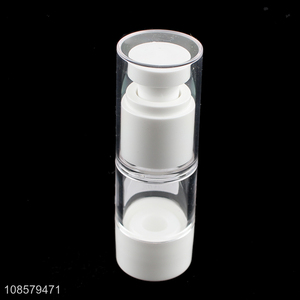 Factory price 15ml empty vacuum plastic lotion emulsion bottle