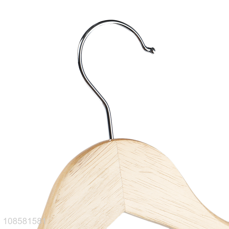 Factory price natural wooden clothes hanger coat suit hanger