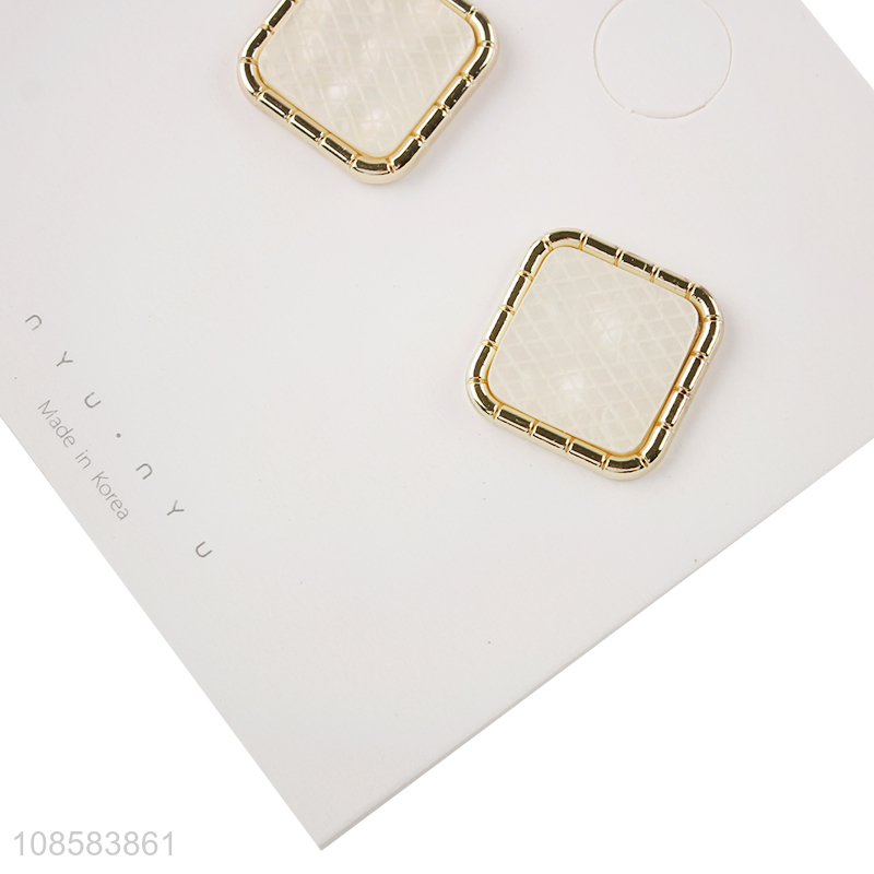 Hot selling simple fashion women earrings ear studs for jewelry