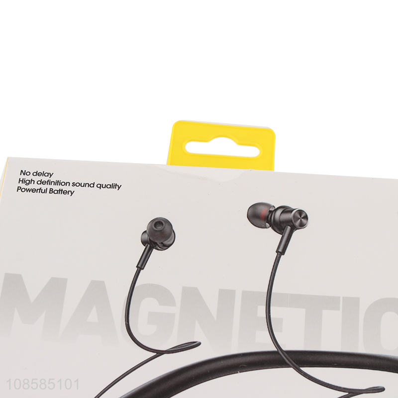 Factory price skin-friendly sport neckband wireless earphones