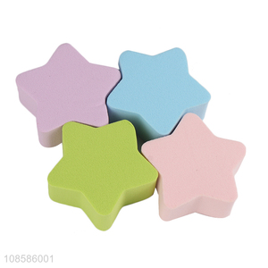 Factory price star shape soft makeup puff cosmetic sponge for sale