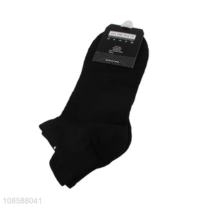 China supplier men's athletic running socks cushioned ankle socks