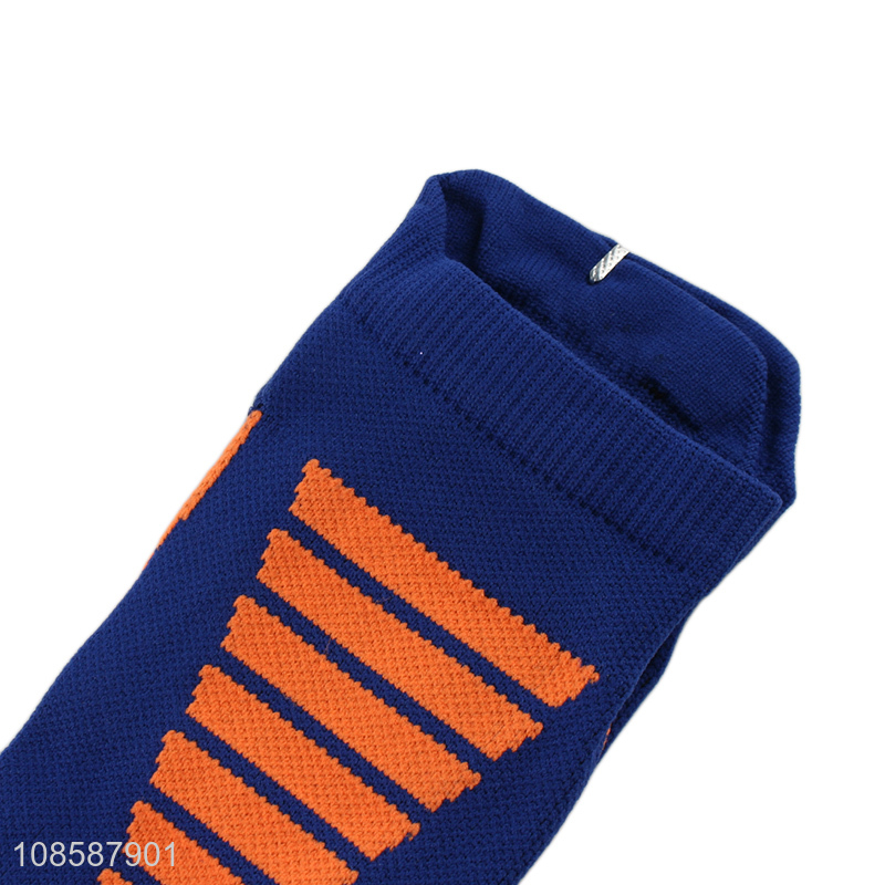 Good price men's athletic cushioned crew socks thick running socks