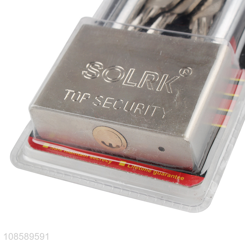 Good quality heavy duty long-beam iron padlock for locker