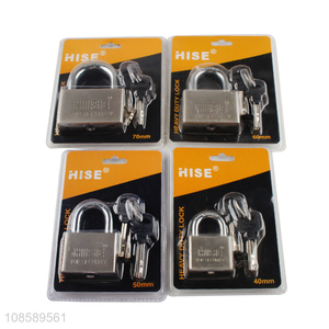 Custom logo heavy duty padlock with keys for school gym