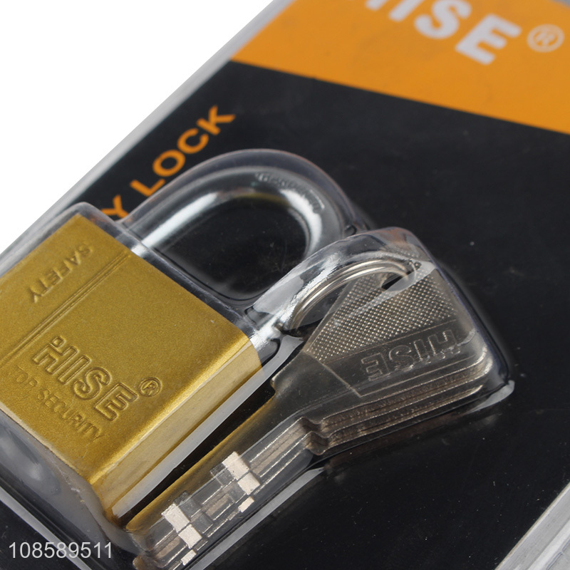 Professional supply custom short-beam iron padlock with keys