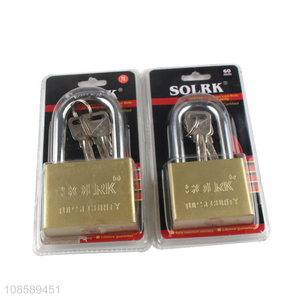 Custom logo top quality theftproof iron padlock with keys