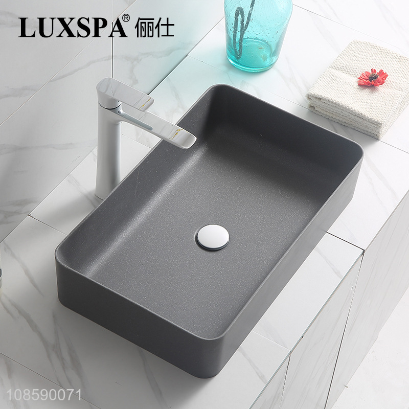 Wholesale wash basin sink artificial stone sink bathroom sink