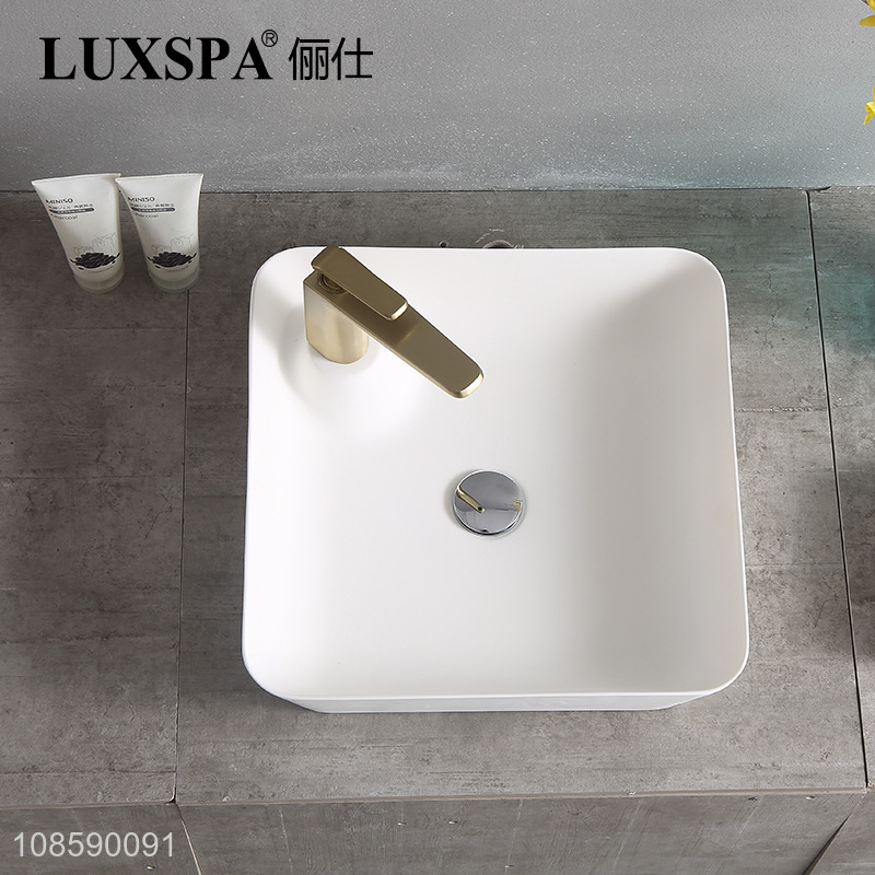 Hot sale above counter artificial stone sink bathroom sink