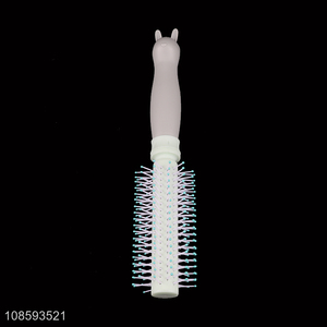 Best selling plastic girls curly hair comb hair brush wholesale