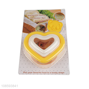 Online wholesale heart shaped sandwich cutter and sealer set for kids