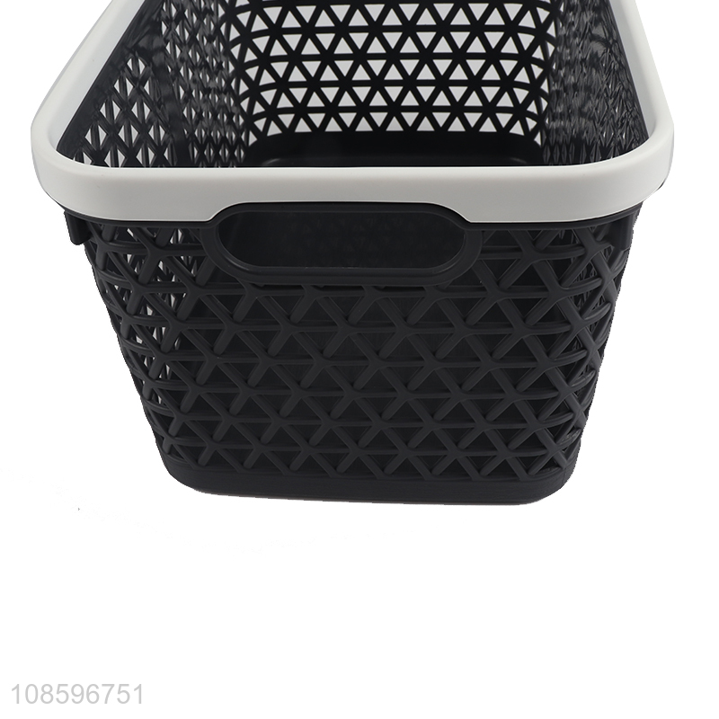 Hot products durable plastic storage basket with handle