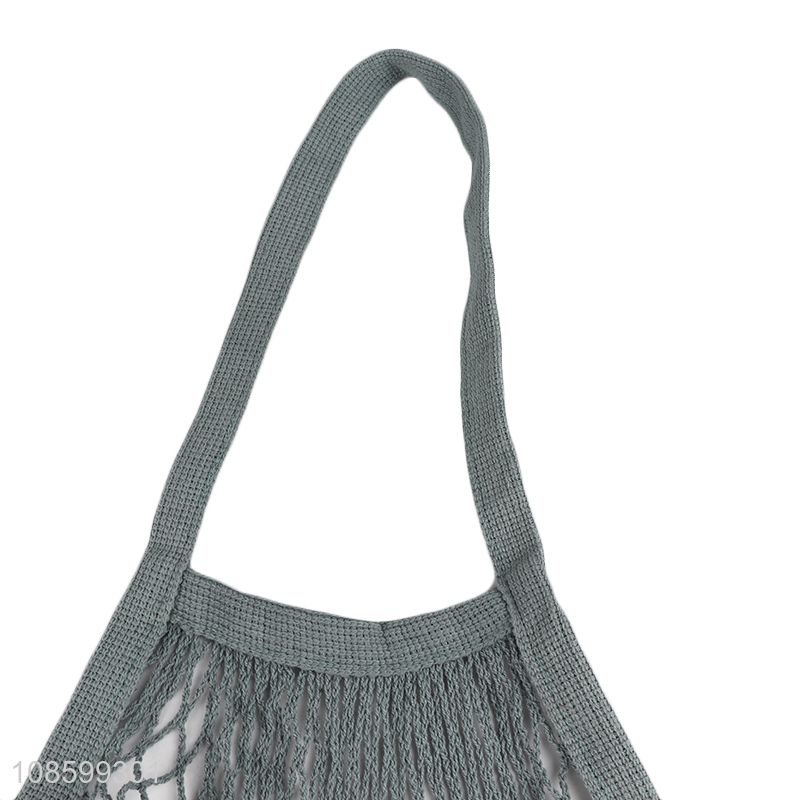 Top quality reusable tote mesh shopping cotton net bag