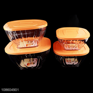 Good selling household salad bowl set preservation bowl set