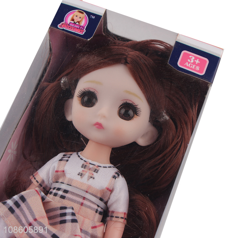 Online wholesale 6 inch fashion doll delicate girl doll for kids