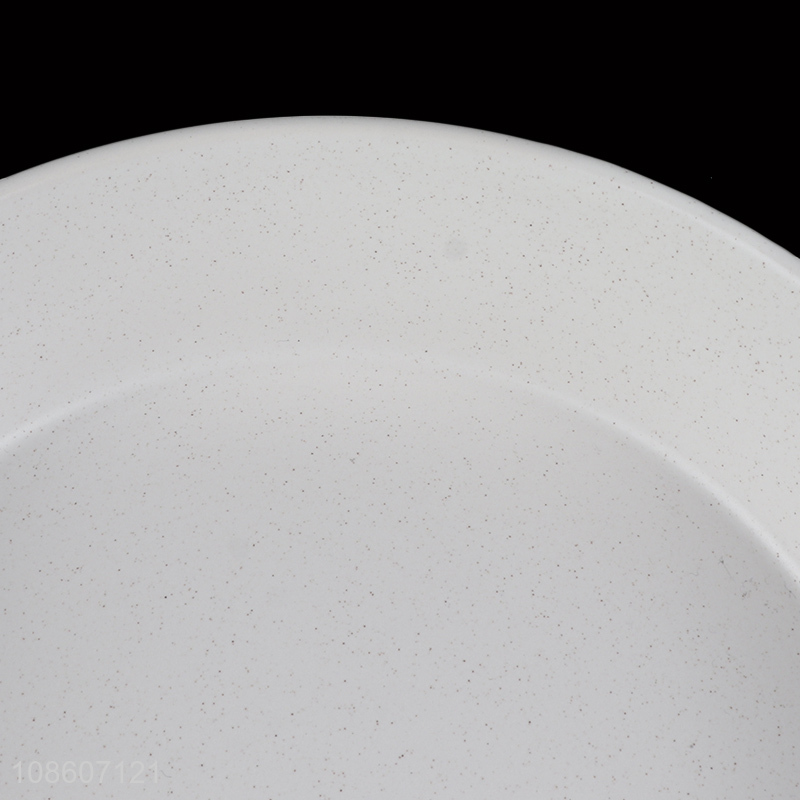 High quality flat ceramic serving plate porcelain deep plate