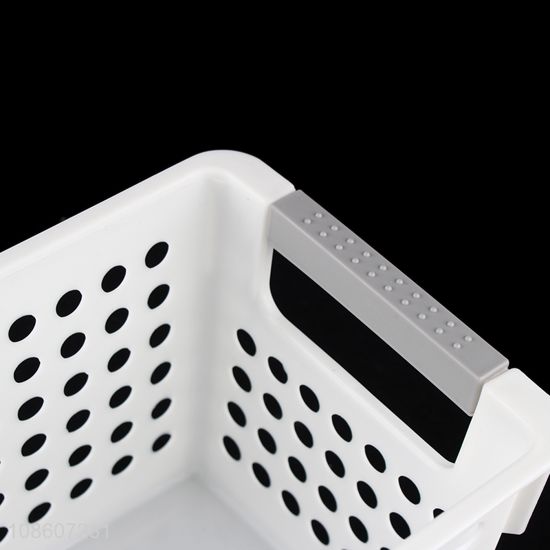 New arrival hollow plastic rectangle storage basket for sale