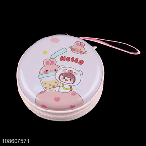 Latest products cartoon mini portable coin purse girls wallet