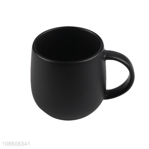 High quality matte ceramic coffee mugs water cup with handle