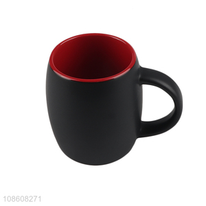 Good quality two-tone ceramic coffee mugs ceramic milk cups