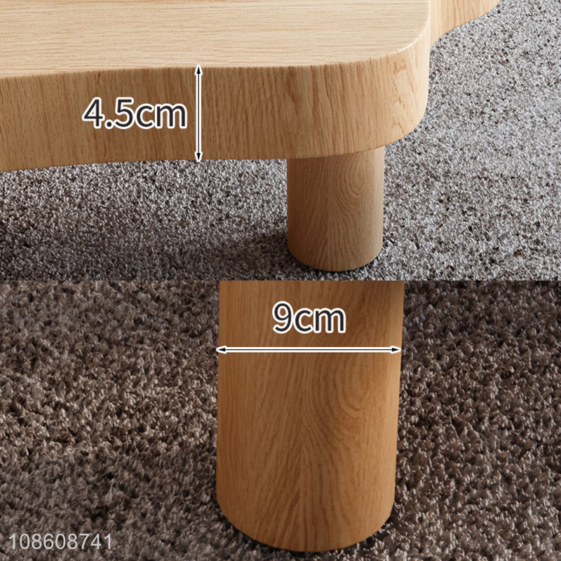 Good quality cloud shaped solid wood end table small bay window table