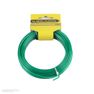 High quality 15m garden tie heavy duty coated garden twist wire