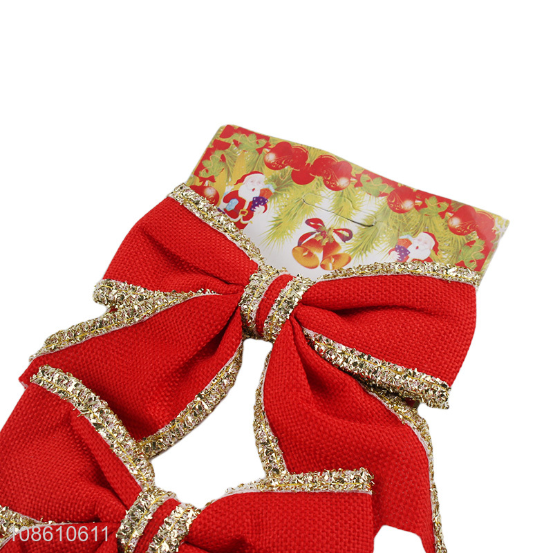 Top products christmas bow tie for xmas tree decoration