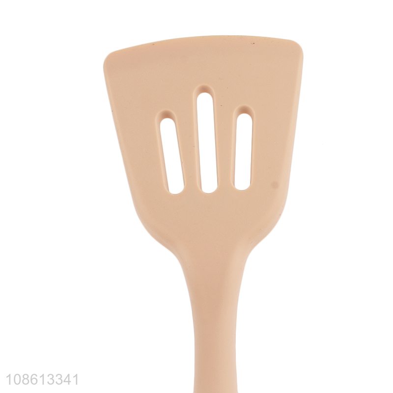 Factory price silicone household slotted spatula for cooking