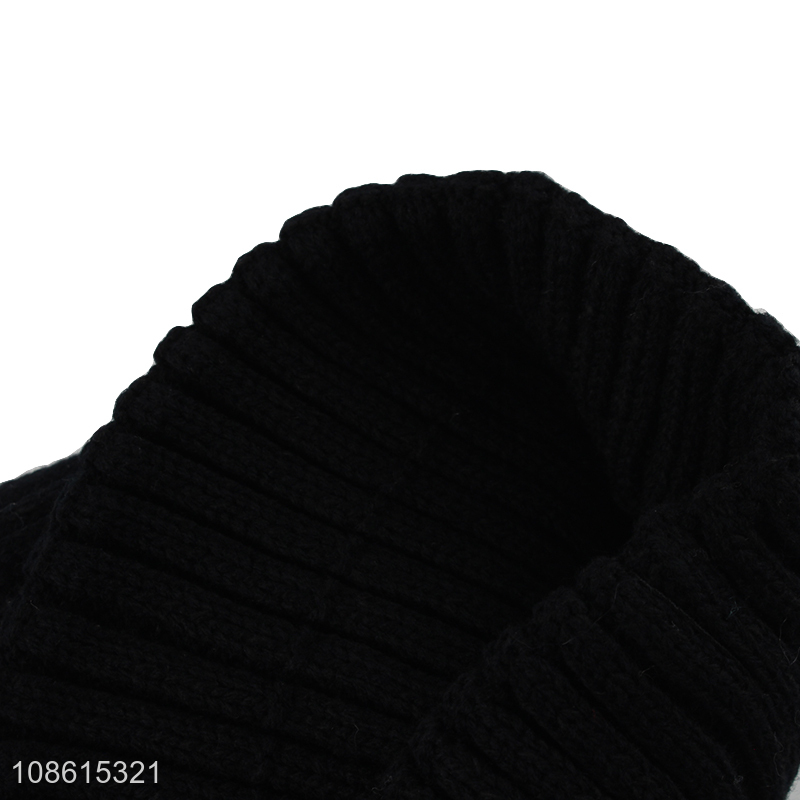 Factoy wholesale boys winter warm hat and neckerchief set