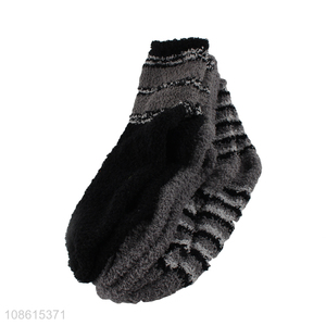 Good price men thickened winter fleece half socks for sale