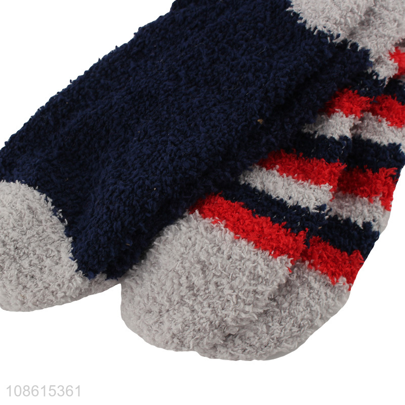 New arrival men fleece half socks thickened socks for winter